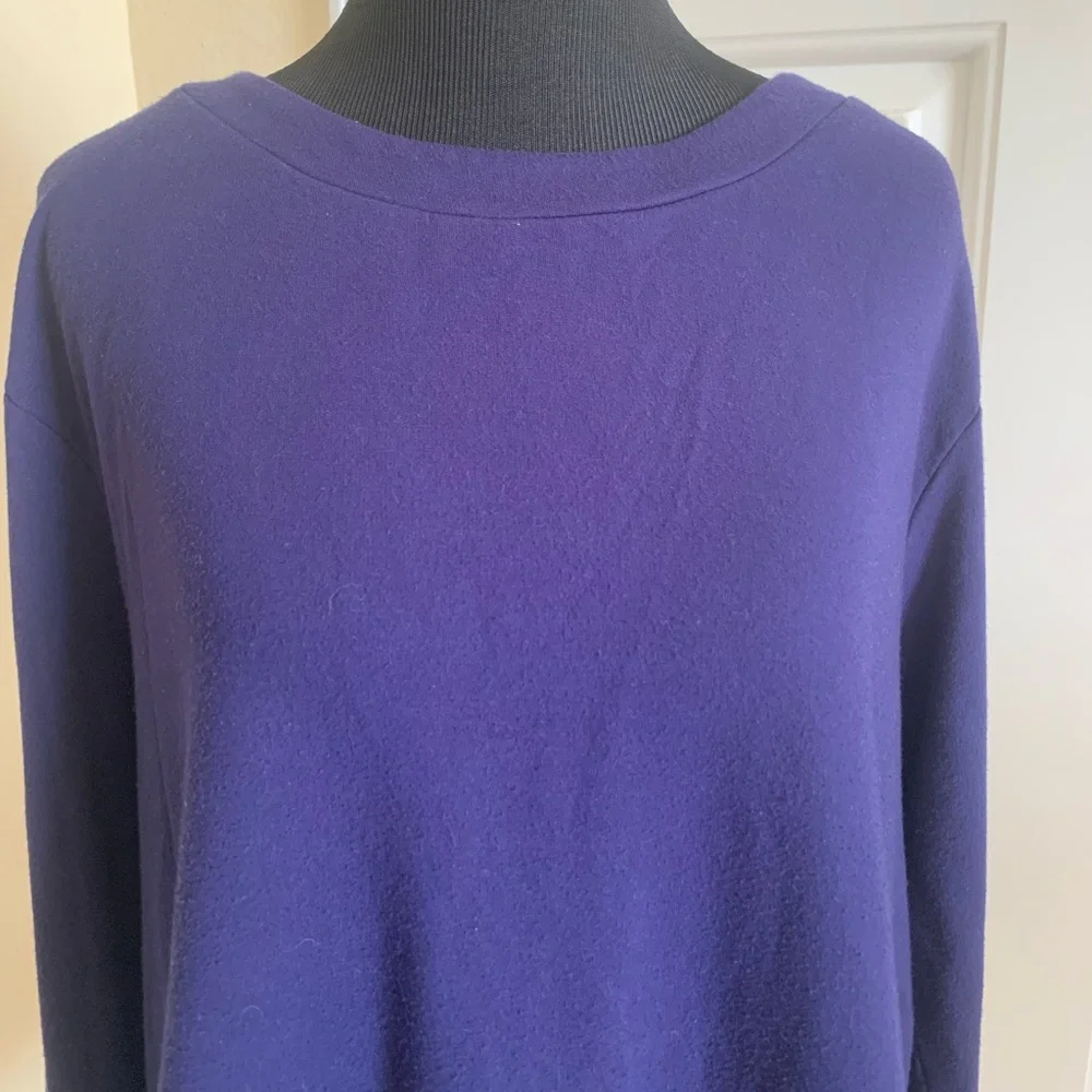 Altar'd State Navy Soft Knit And Lace Oversized Tunic Length Sweater Size L - Picture 3 of 12